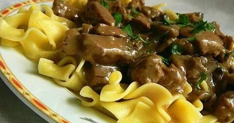 Печень с макаронами