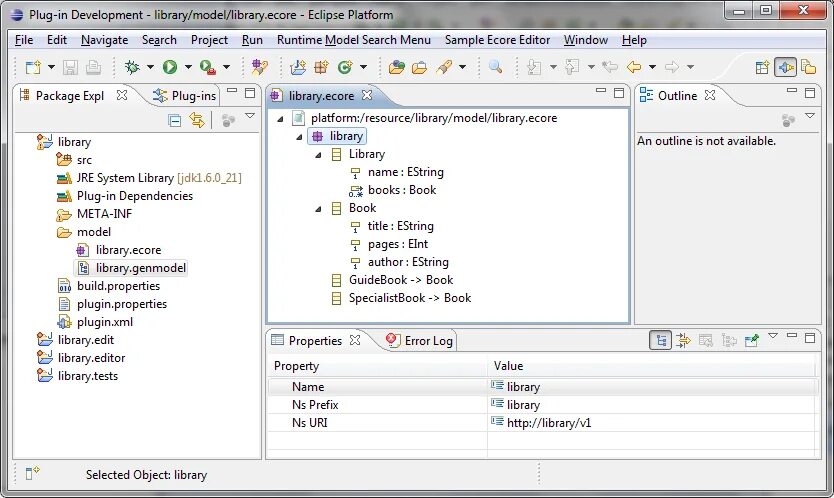 Меню «Edit» программы «Library Executive». Eclipse Modeling. Eclipse Modular components. XML Library. Xml plugin