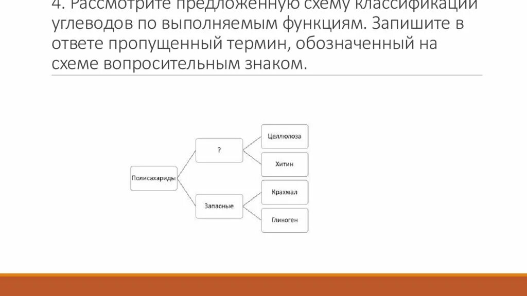 Рассмотрите предложенную схему классификации углеводов. На схеме знаком вопроса обозначено …. Рассмотрите схему классификации углеводов. Пасмотрите пршдложенную схеиу кластфикации углеводлов..