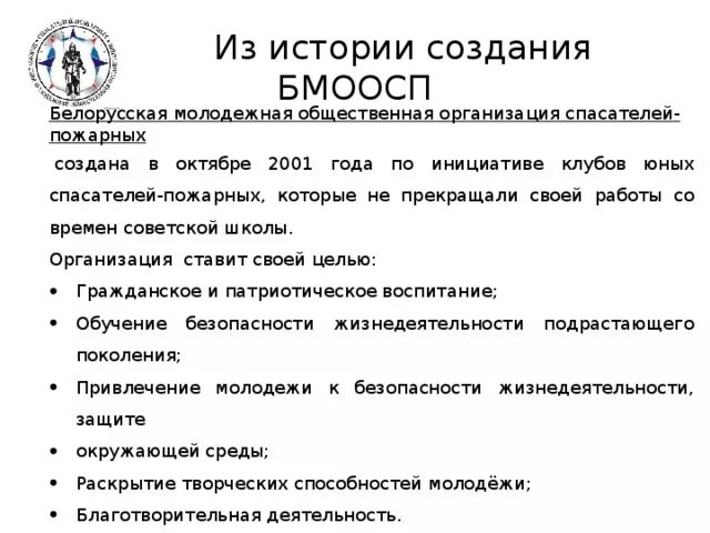 Устав молодежной общественной организации. БМООСП. БМООСП галстук. БМООСП расшифровка. Клуб юных спасателей пожарных Беларуси эмблема.