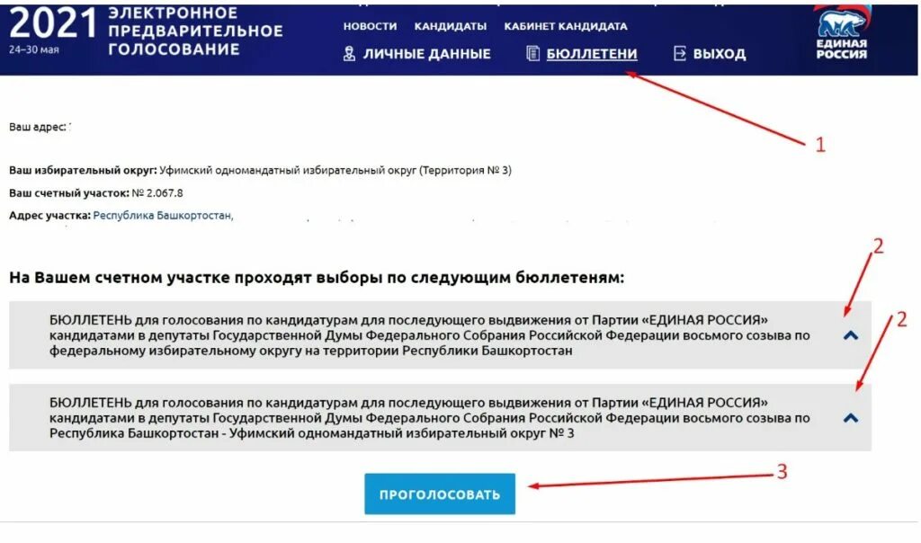 Пгер хочу проголосовать через госуслуги