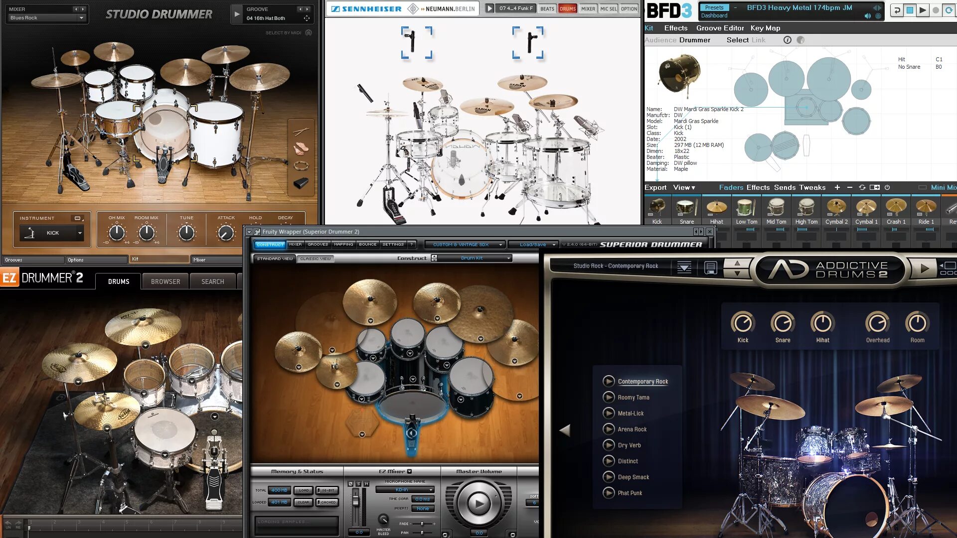Drum kit fl. Карта барабанов addictive drums 2. барабанные плагины. барабаны в фл. плагин для ударных.