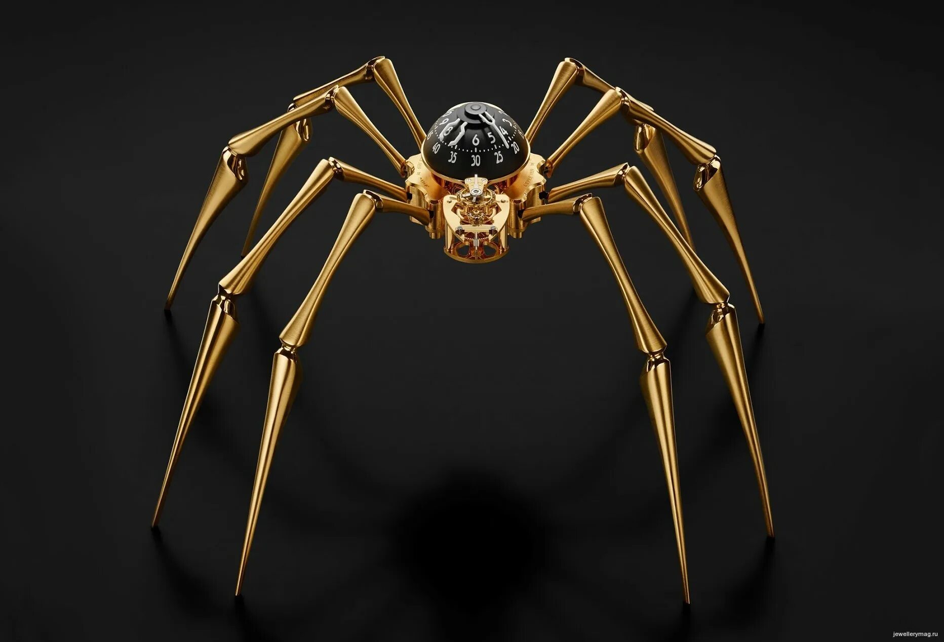 Паук часики фото MB&F Arachnophobia Часы Паук настольные необычные настенные YouTube
