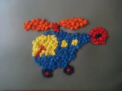 Аппликация комочками