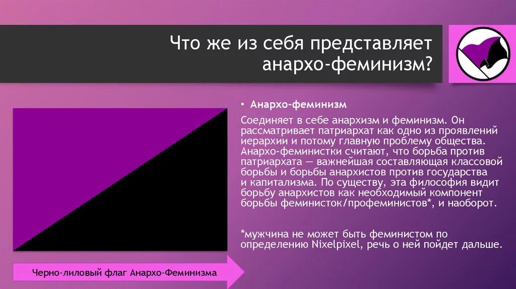 Черно фиолетовый флаг чей. Анархо феминизм. анархо феминизм флаг. цвет феминизма. флаг феминизма цвета.
