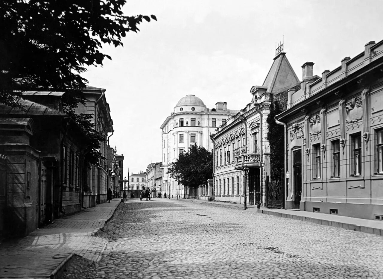 Москва арбатские переулки. Переулок Сивцев Вражек 19 век. Москва Готье Дюфайе. Денежный переулок Готье-Дюфайе. Арбат Москва 20 век.