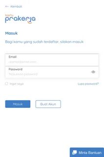 1. Login ke prakerja.go.id.