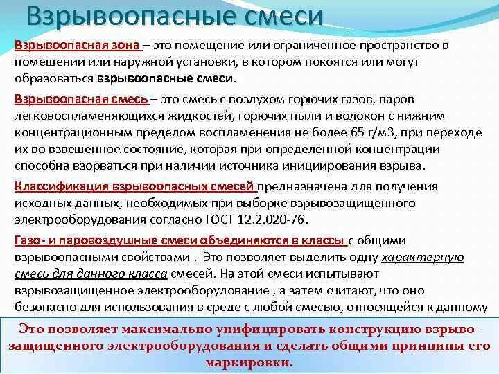 При какой концентрации взрывопожароопасных веществ. Зона взрывоопасных смесей. Взрывоопасные смеси их классификация. Классификация взрывоопасных помещений. Взрывоопасные помещения.