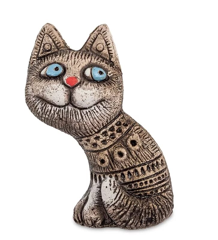 Керамическая кошка купить. Статуэтка кошки. Кошка керамика. Глиняная фигурка кота. Кот из керамики.