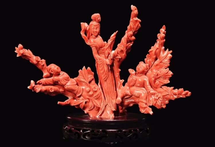 Резьба по кораллу. Коралл резьба. Китайский коралл. Резной коралл. Коралл красный шакка.