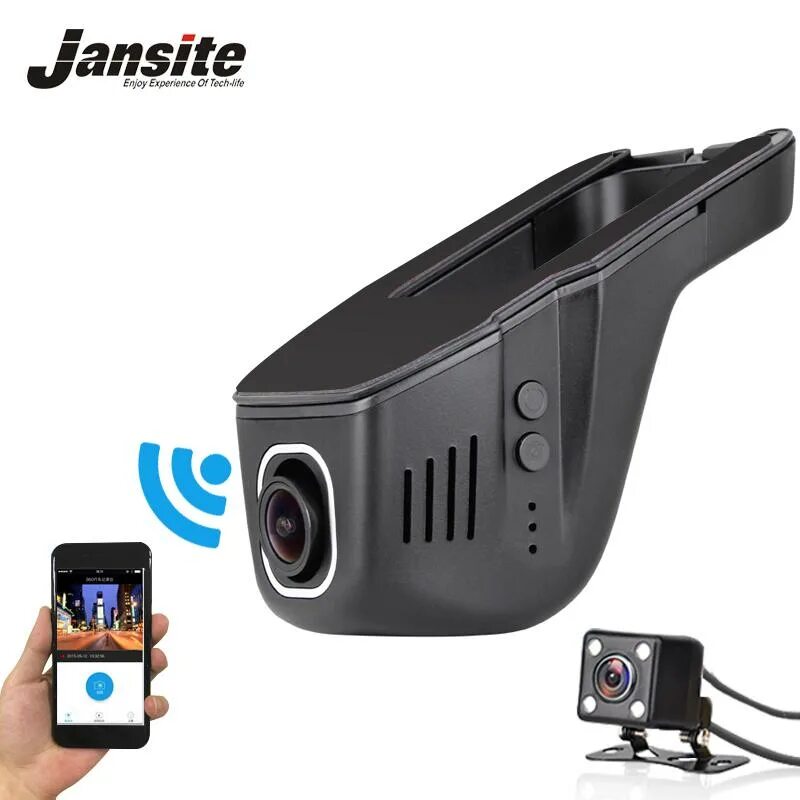 Видеорегистратор cam Dual Camera Dash DVR car 1080p. Регистратор с wi fi