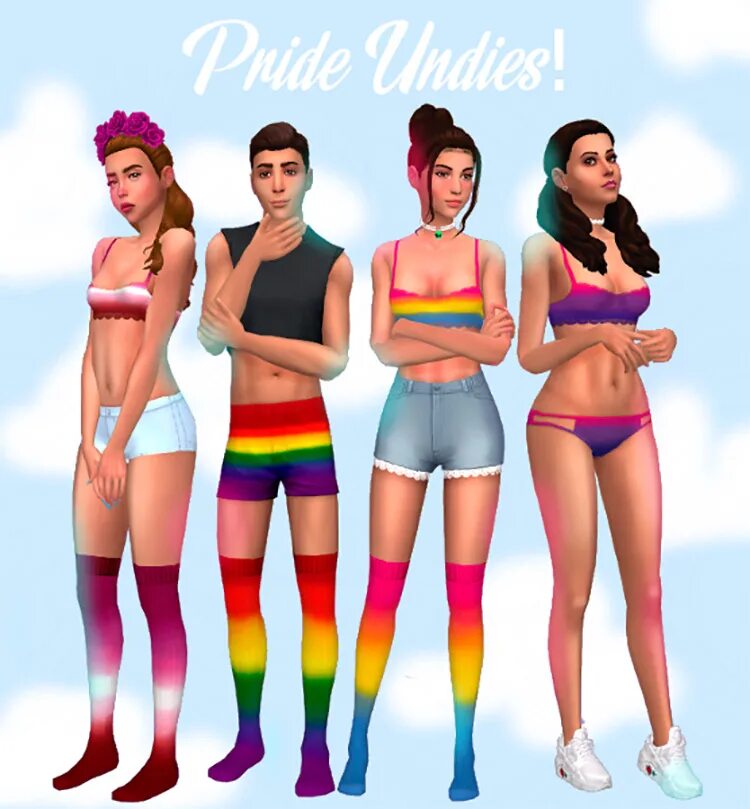 SIMS 4 Pride. Мод на симс гендер пати