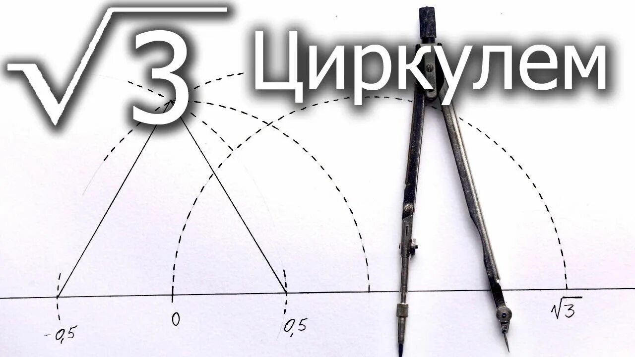 Построить корень из 3