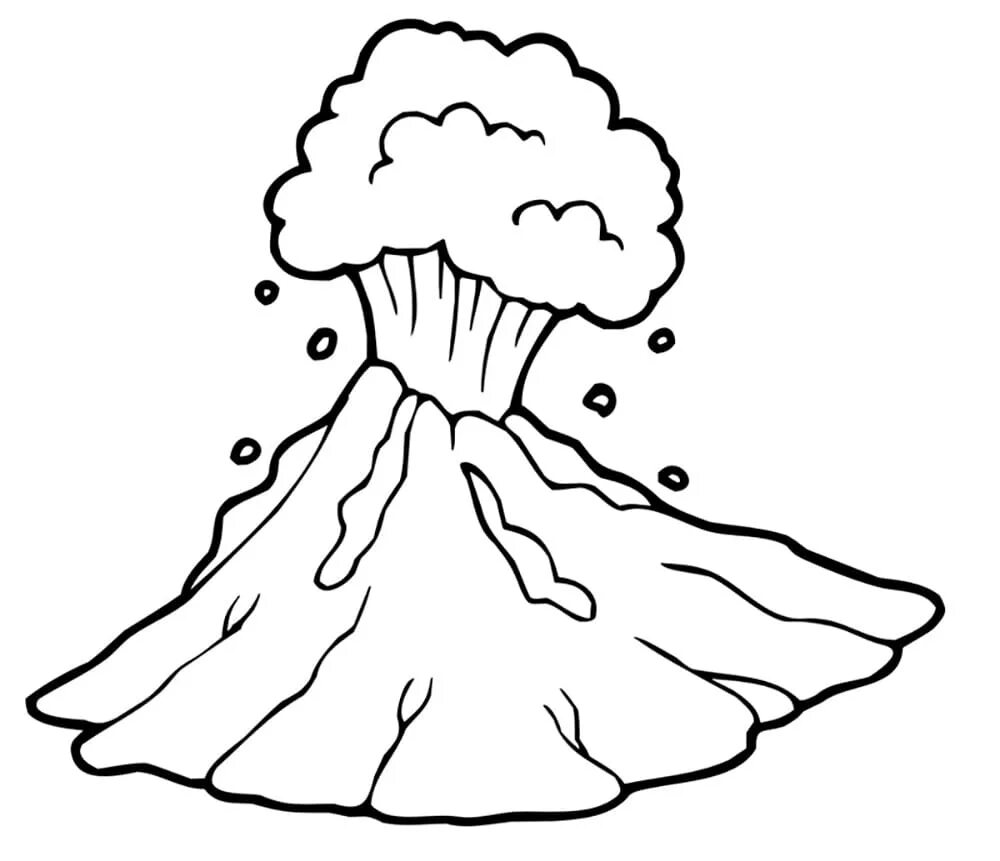 Раскраска лава лава а4. Вулкан раскраска. Вулкан раскраска для детей. Вулкан рисунок. Извержение вулкана раскраска.