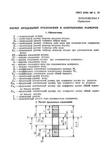 Рассчитать предельные размеры
