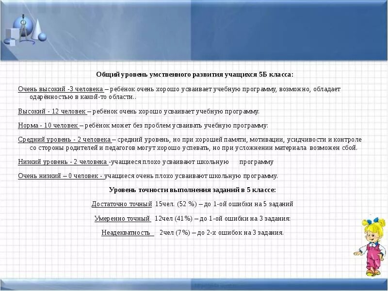 Показатели интеллектуального развития. Уровень общего развития учеников. Общий уровень развития класса. Уровни общего развития школьника. Уровни умственного развития ученика.