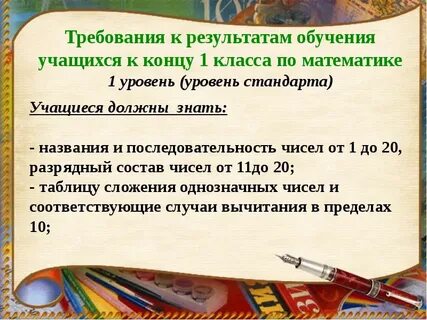 Учащиеся должны уметь