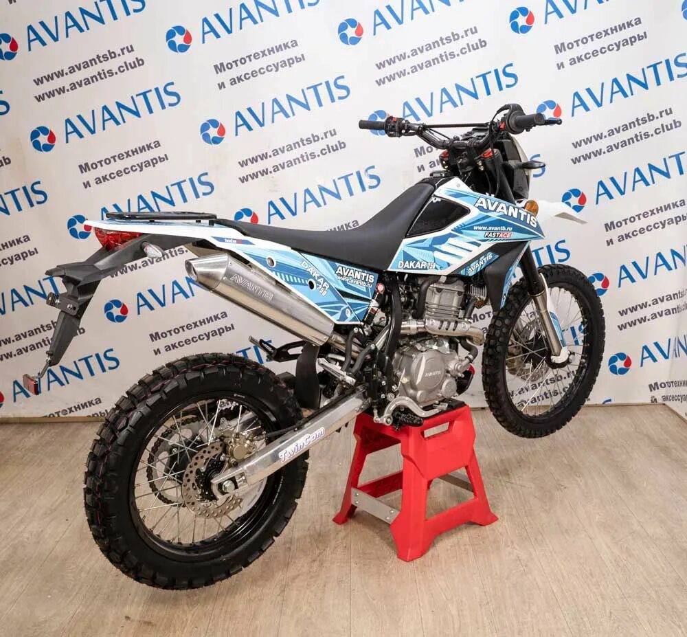 Авантис Дакар 250 Twincam. Мотоцикл Avantis Dakar 250 (170mm, вод.охл.) 2021 ПТС (белый/синий ). Авантис Дакар 250 Twincam с ПТС. Авантис дакар 250