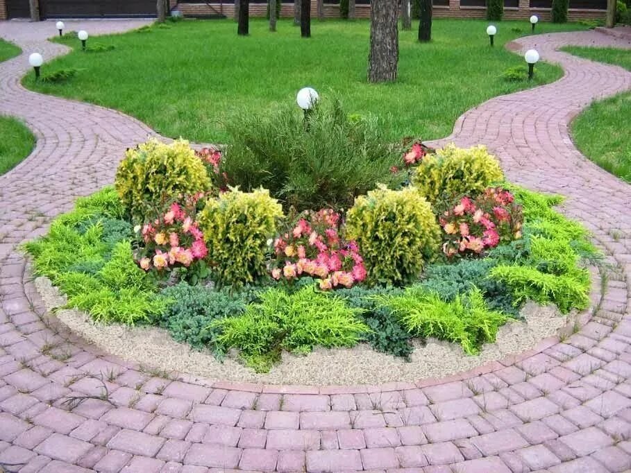 Круговая клумба