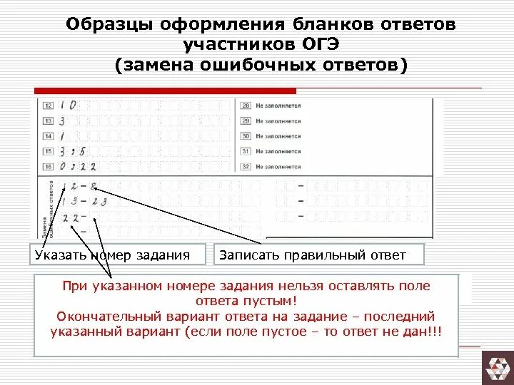 Бланки ответов 9 класс математика 2023. Бланк ОГЭ образец заполнения. Образец заполнения Бланка 1 ОГЭ. Образец заполнения ОГЭ по математике. Образец заполнения Бланка ответов ОГЭ.