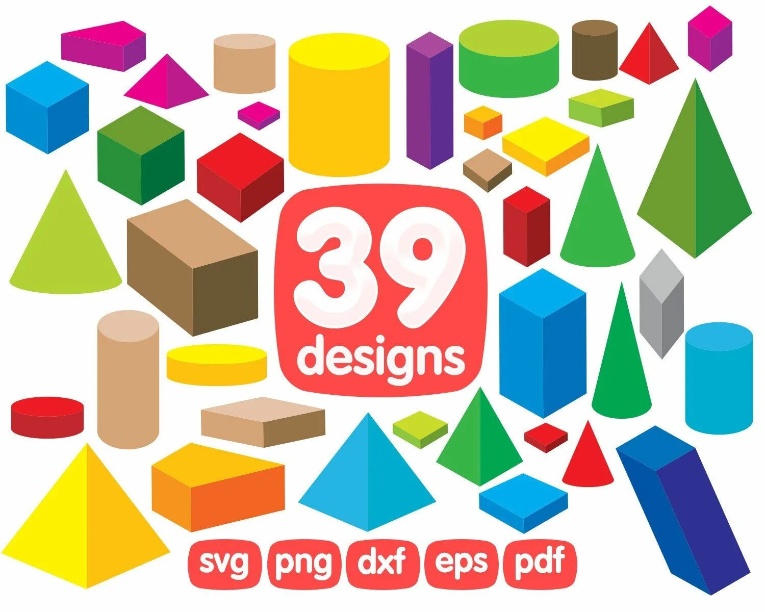 Svg block. Shape svg. rectangular shapes 3d.