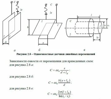 Емкостные датчики расстояния