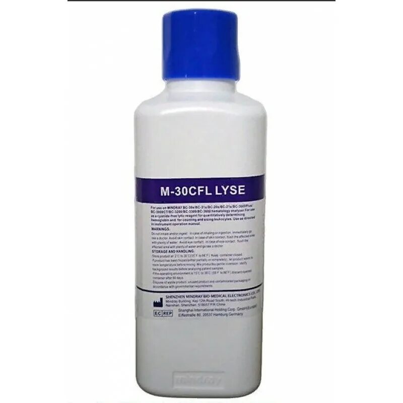 M-30 cfl-lyse, лизирующий реагент 500 мл. анализатора mindray bc-3600. реагент экотрит b-22, кнст/22 кг. реагент м. M-52 реагент миндрей.