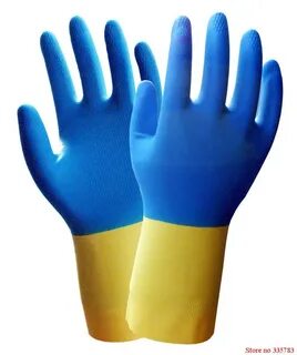 Резиновые перчатки для химии