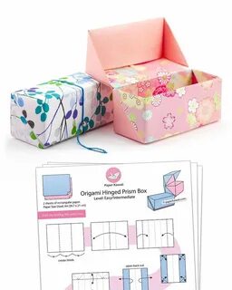 Коробка из бумаги без клея и ножниц