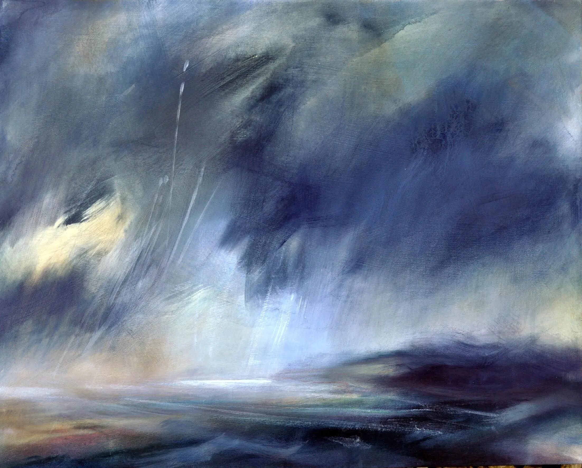 Сильнее грянет буря. Картина лунный шторм Ричарда Хортана. Шторм акварелью. Пейзаж буря. Буря абстракция.