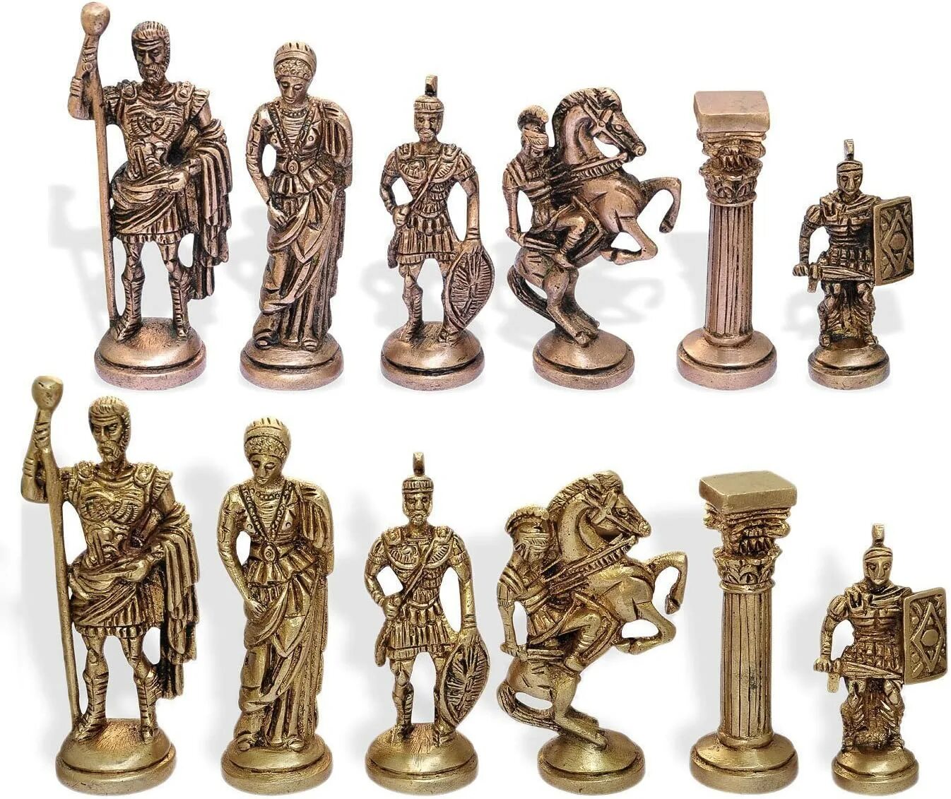 Купить старые фигурки. Шахматные фигуры из латуни. Фигурки из бронзы. Статуэтки шахматные фигуры. Латунные шахматные фигурки.