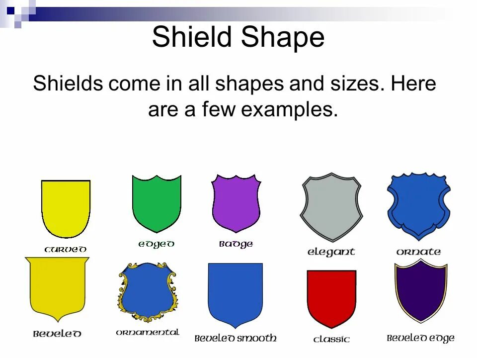 Shape meaning. Венгерский щит. Shield Shape. Classic Shield Shape. Итальянский щит для герба.