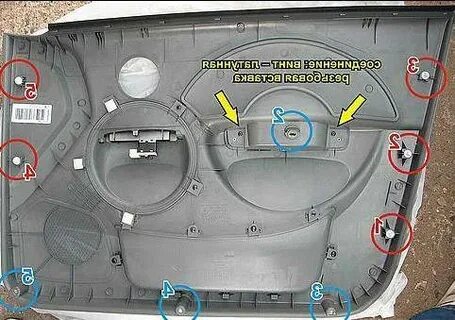 Как снять дверную карту шевроле авео т250