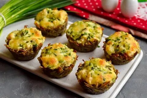 Корзиночки с грибами и сыром в духовке