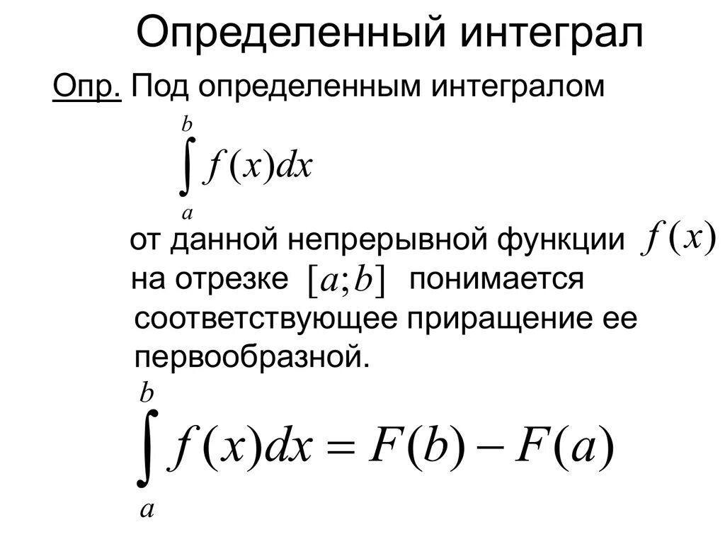 Форма интеграла. Определенный интеграл функции на отрезке. Определенный интеграл от непрерывной функции. Определённый Интергалл. Определённыйинтегралл.