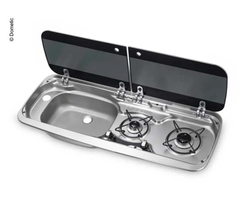 Dometic smev mo8821lm. Плита с мойкой. Варочная панель с мойкой dometic hsg 2445. Мойка с плитой для кемпера. Плита с мойкой.