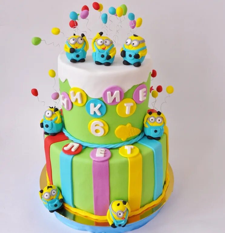 двухъярусный детский торт. красивый детский торт. двухъярусный торт для девочки. красивый яркий торт. красивый детский торт.