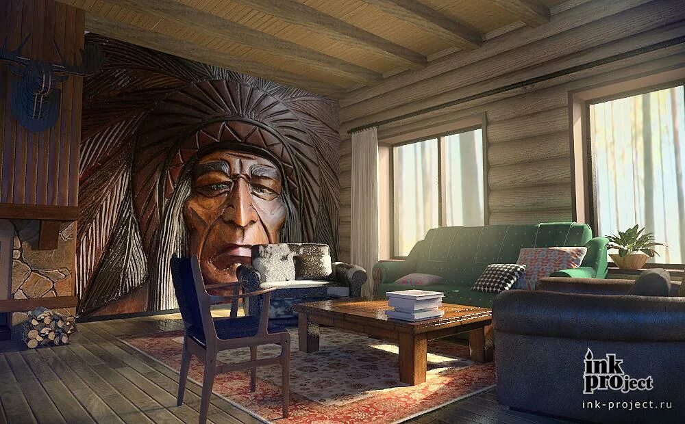 Комната в стиле индейцев. Индейский стиль в интерьере. Интерьер квартиры в стиле индейцев. Стиль дом индеец.