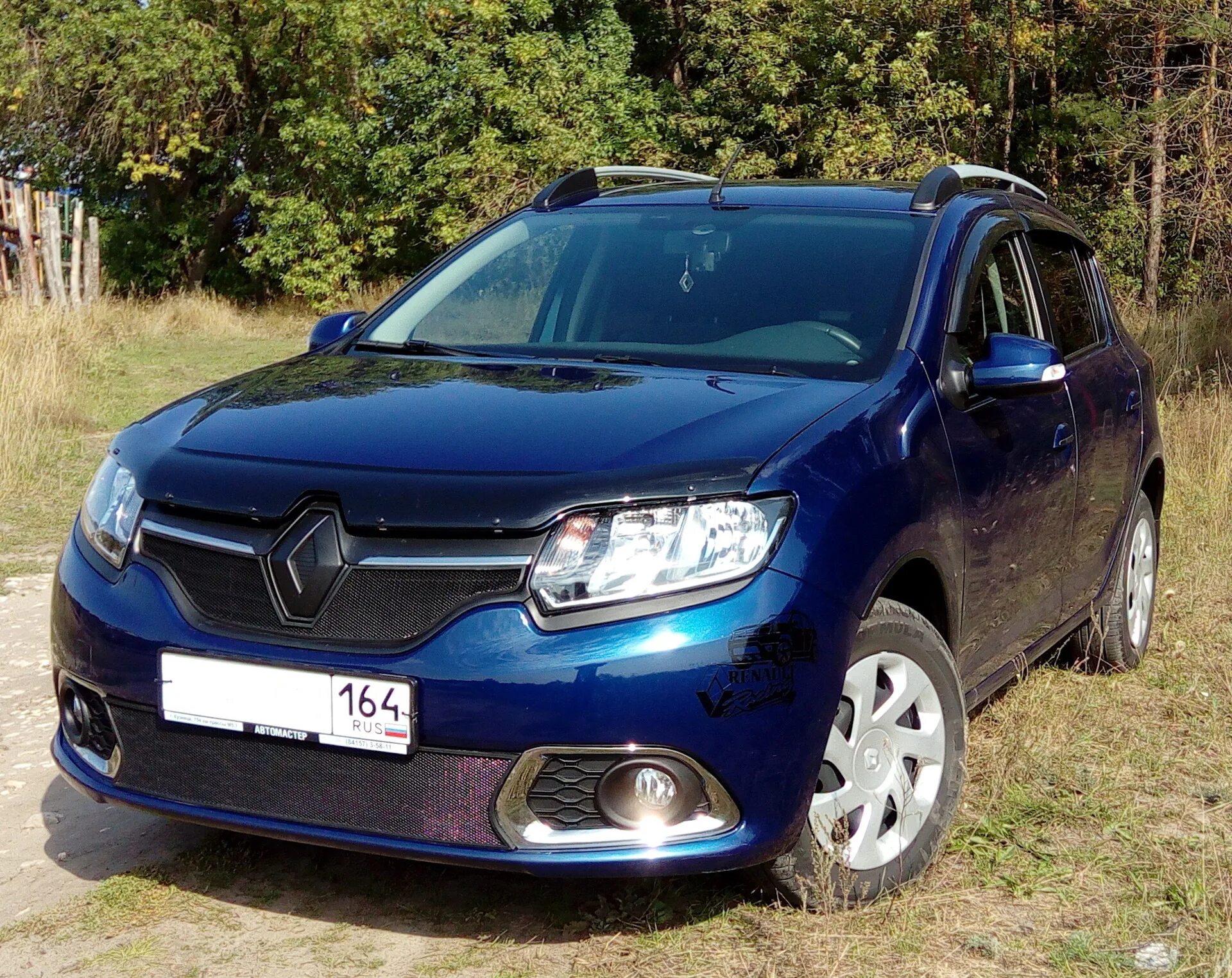 Краски renault. Рено Сандеро 2. Рено Сандеро степвей синий. Renault Sandero 1.6. Рено Сандеро 1.