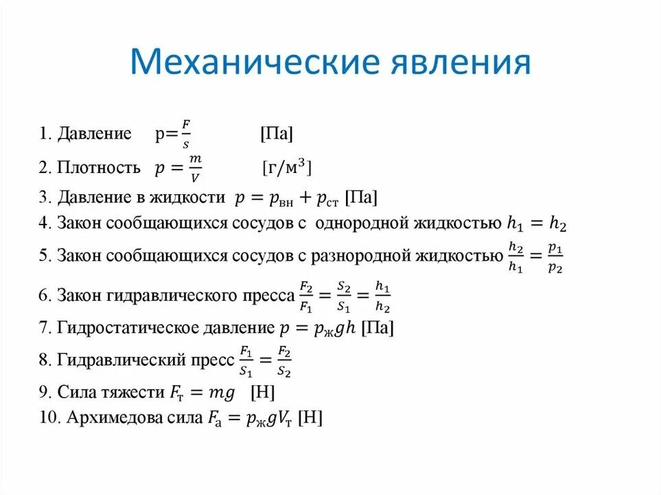Формулы по физике 7 9 класс. Формулы физика механика 9 класс. механические явления формулы. формула механики по физике 7 класс. механическое движение формулы 10 класс.