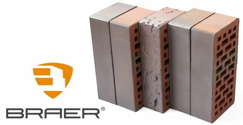 Кирпич Braer Баварская кладка облицовочный кора дуба с песком 0,7 NF 250х85х65 м