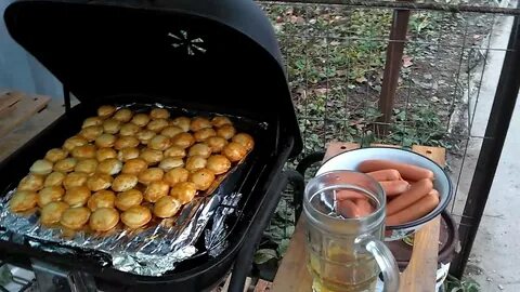 Пельмени на мангале