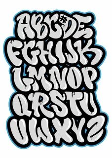 Шрифт в виде граффити