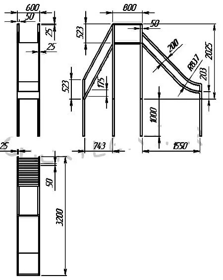 004203 — Горка чертеж. Детская горка своими руками из металла чертежи и Размеры. Чертёж детской горки из нержавейки. ДГ 003.1.10 горка чертеж.