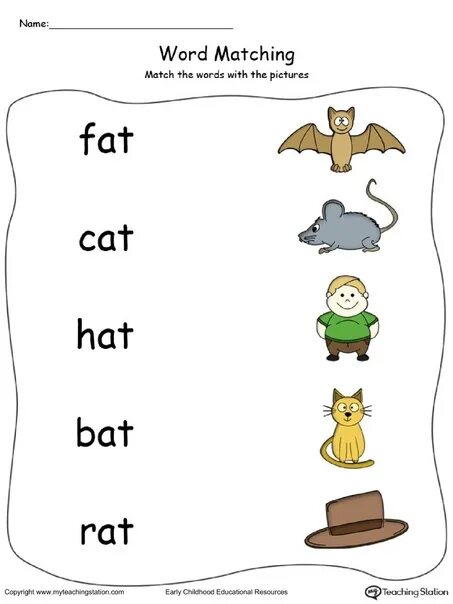 Английский чтение Worksheets for Kids. Английский чтение Phonics. Английский чтение Phonics 1. CVC Family Words.