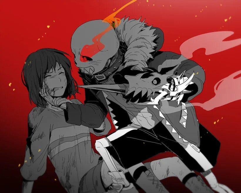 Underfell Sans and Frisk. Storyfell Фриск. Эхотейл Санс. Fall kill