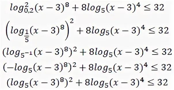 Формулы преобразования неравенств. Inequality for logarithmic function sums.