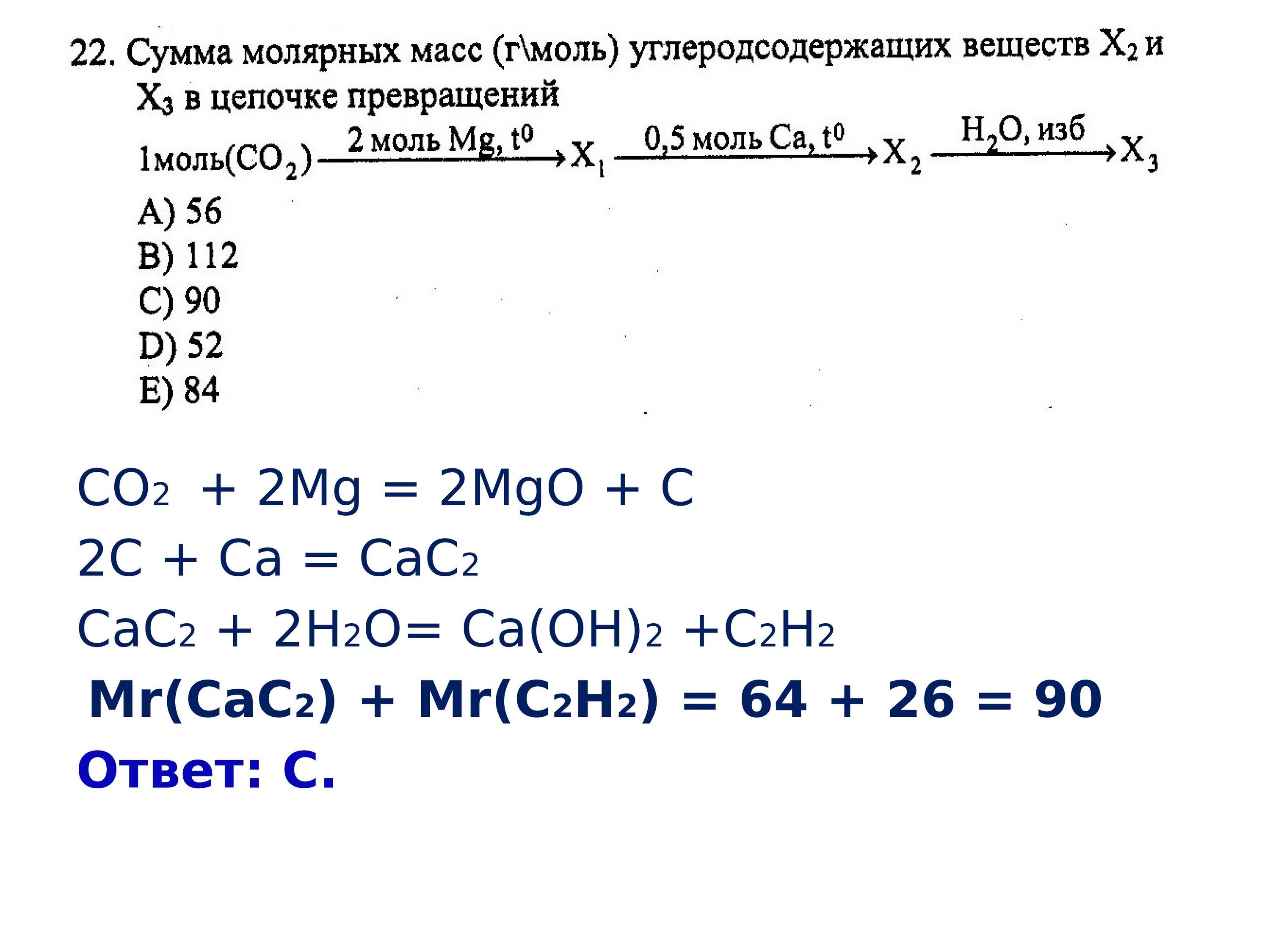 Углерод и его соединения вариант 1