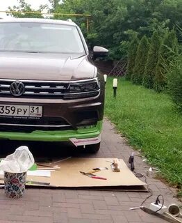 Бампер тигуан 2