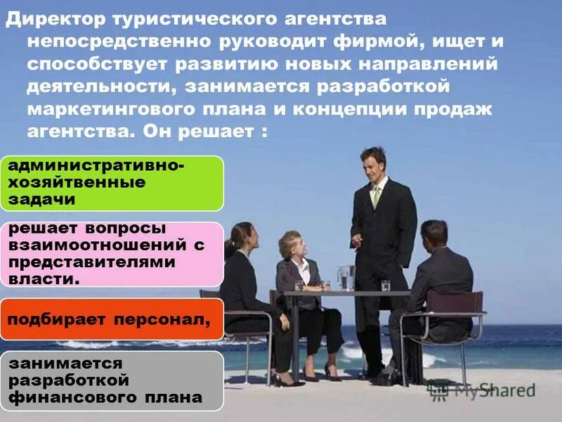 Директор туристического агентства. Туристское агентство. управление туризмом. должностные обязанности директора турагентства.